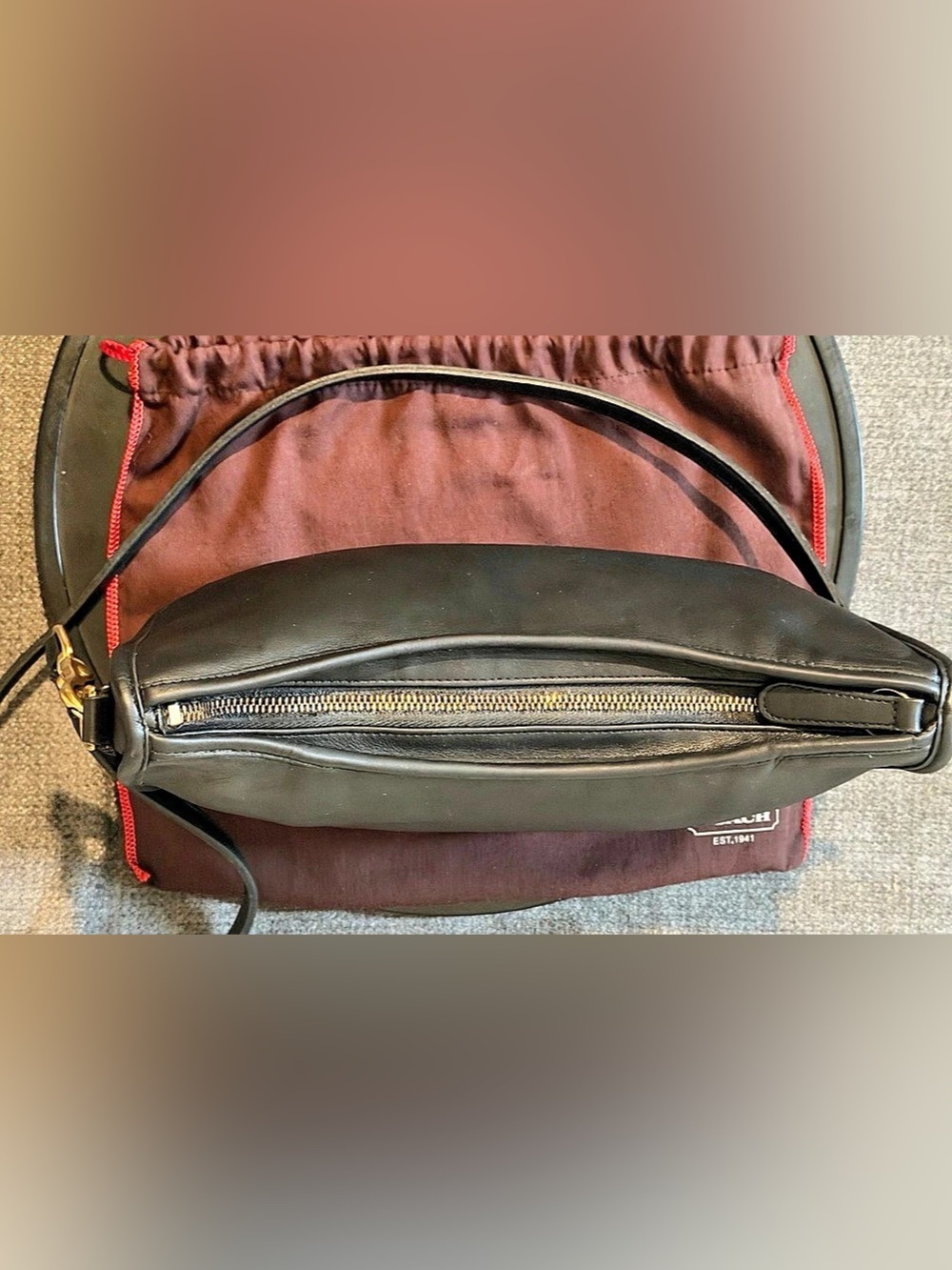 Vintage Coach Large Swinger No. 008-2917 Style 4040 USA - Picture 4 of 8
